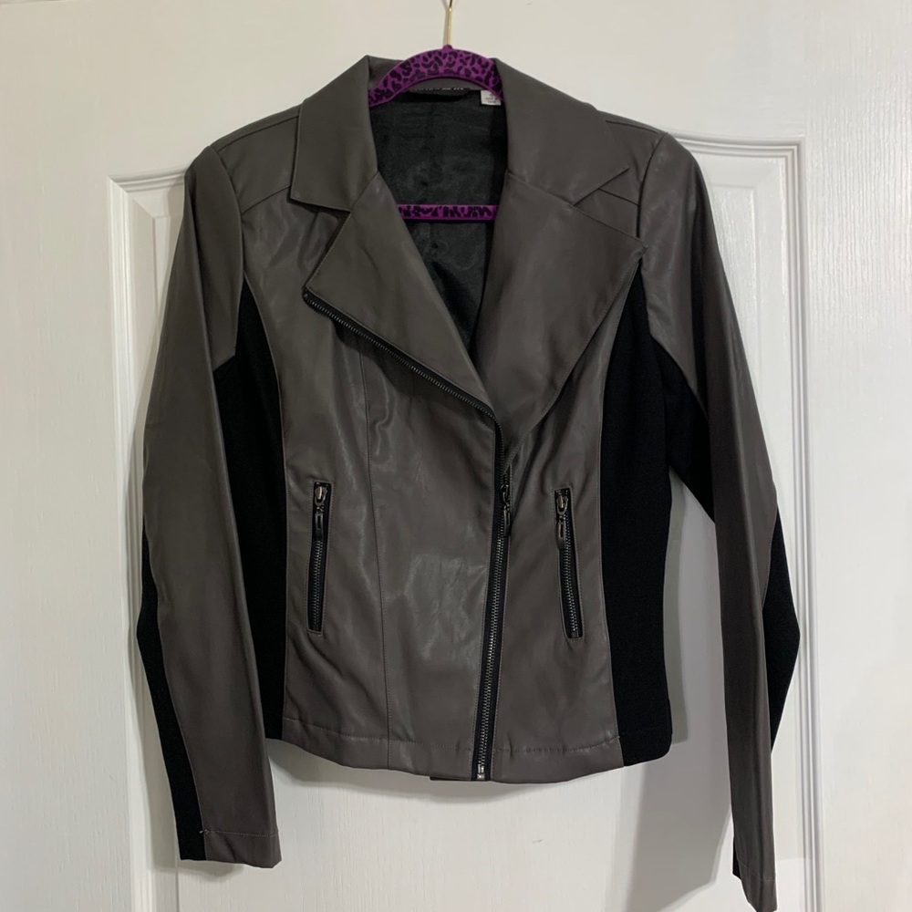 STYLED BY JOE ZEE FAUX LEATHER JACKET